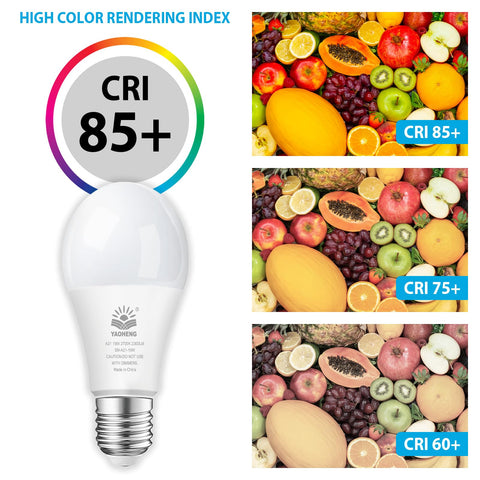 YAOHENG A21 LED bulb with E26 base fits standard fixtures