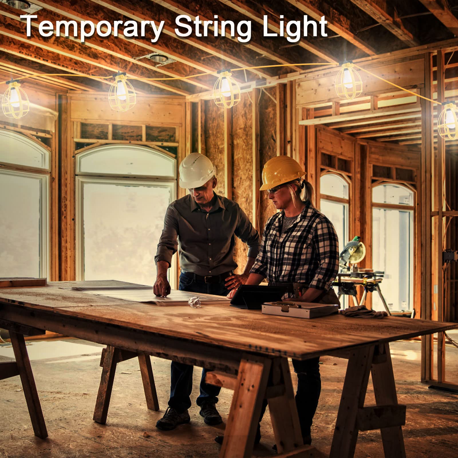 Yaoledly 6500K daylight illumination enhances site visibility during projects.