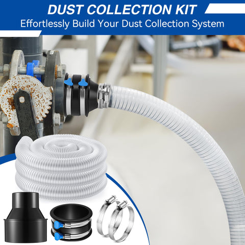 Yaomiao complete dust collection kit suitable for table saws and vacuums