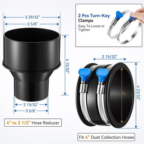 Yaomiao steel clamps with thumbscrews for quick, tool-free fittings