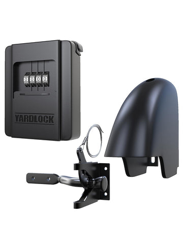 Yardlock Gate Lock in use securing a wood gate for easy access
