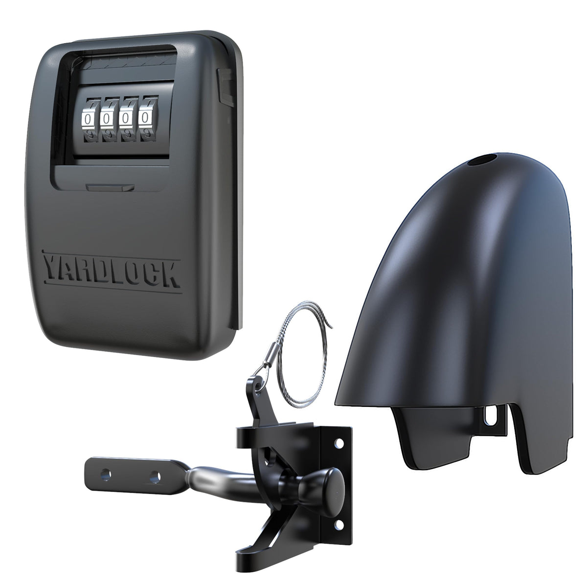 Yardlock Gate Lock XLB front view showing keyless access on a gate