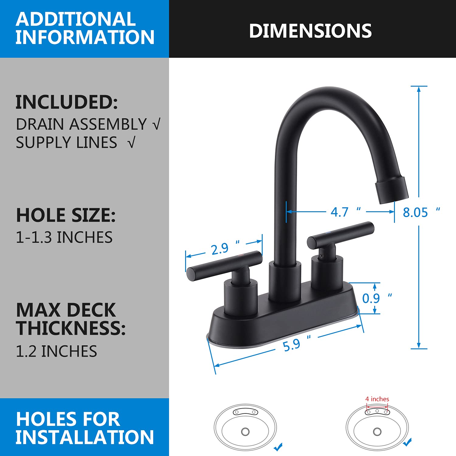 YardMonet matte black finish resists fingerprints and water spots