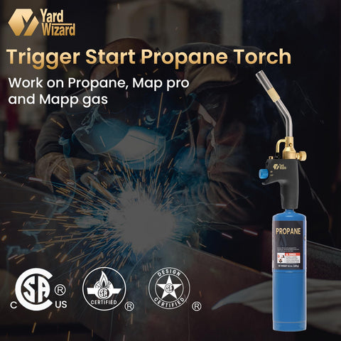Yardwizard multi-purpose welding and plumbing torch suitable for DIY heating tasks.