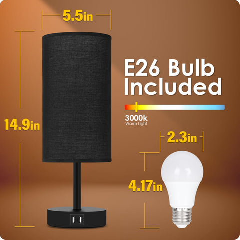 Yarra-Decor dorm and home office lamp keeps desks tidy with built-in charging.