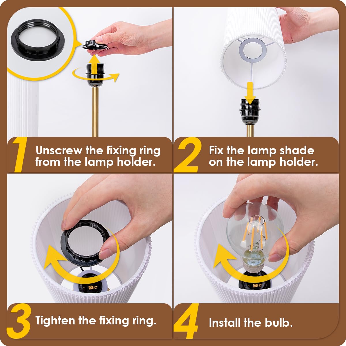 Yarra-Decor LED bulb included for immediate, energy‑efficient illumination.