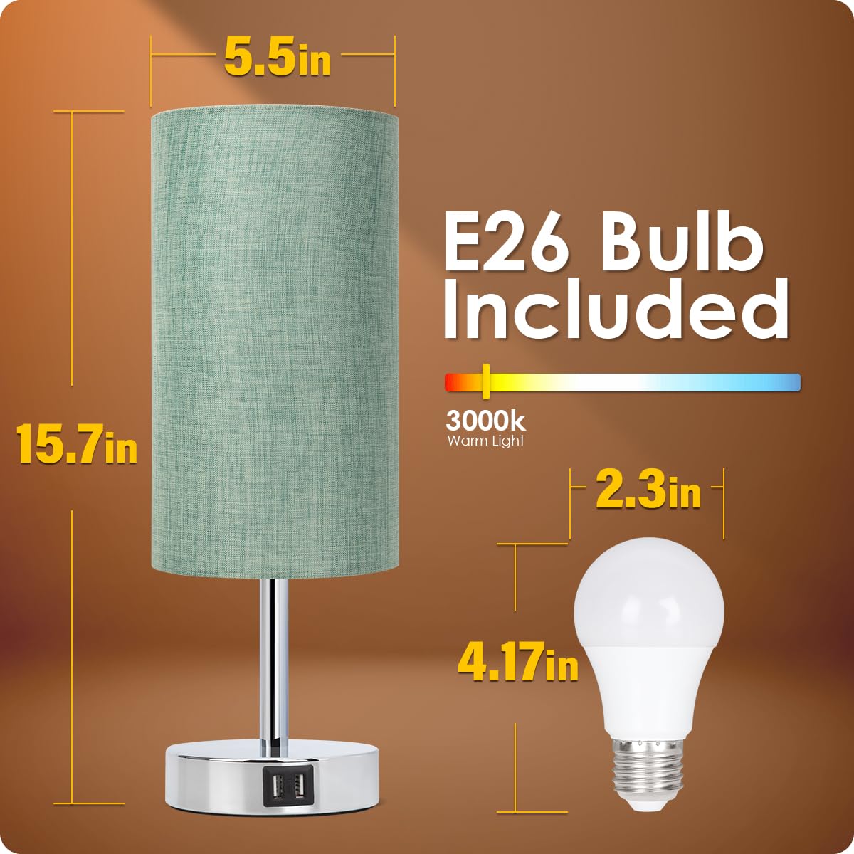 Yarra-Decor LED bulb included for immediate, soft illumination.
