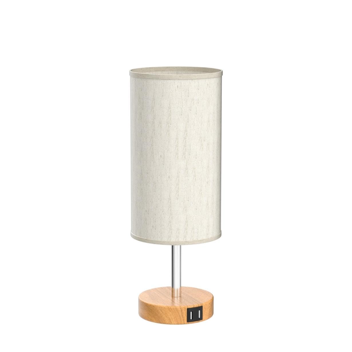 Yarra-Decor bedside lamp with USB ports for convenient device charging
