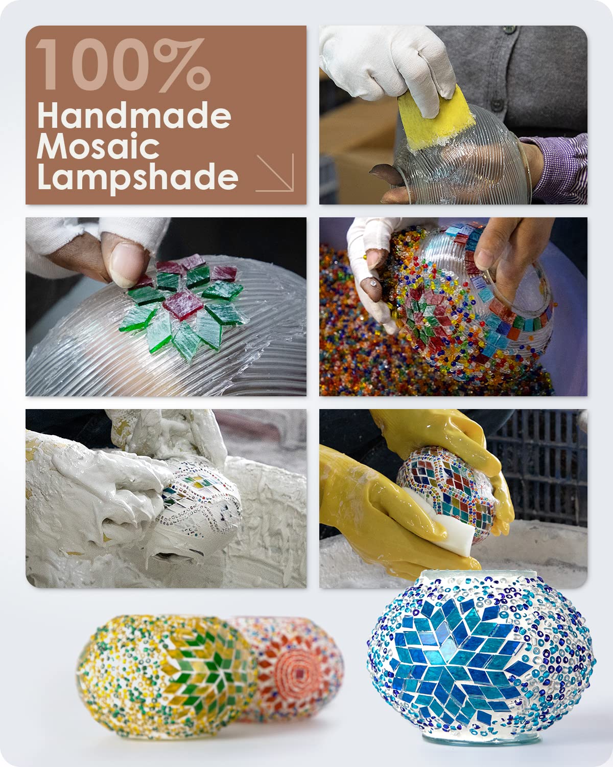 Yarra-Decor LED beads included means instant illumination without extra bulbs.
