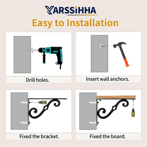 Yarssihha installation hardware included for quick setup