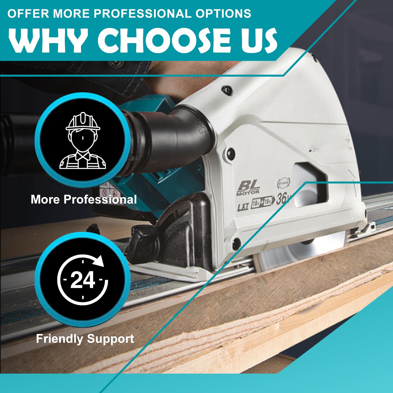 YRwzbp Two 55-inch rails provide a complete Makita track kit.