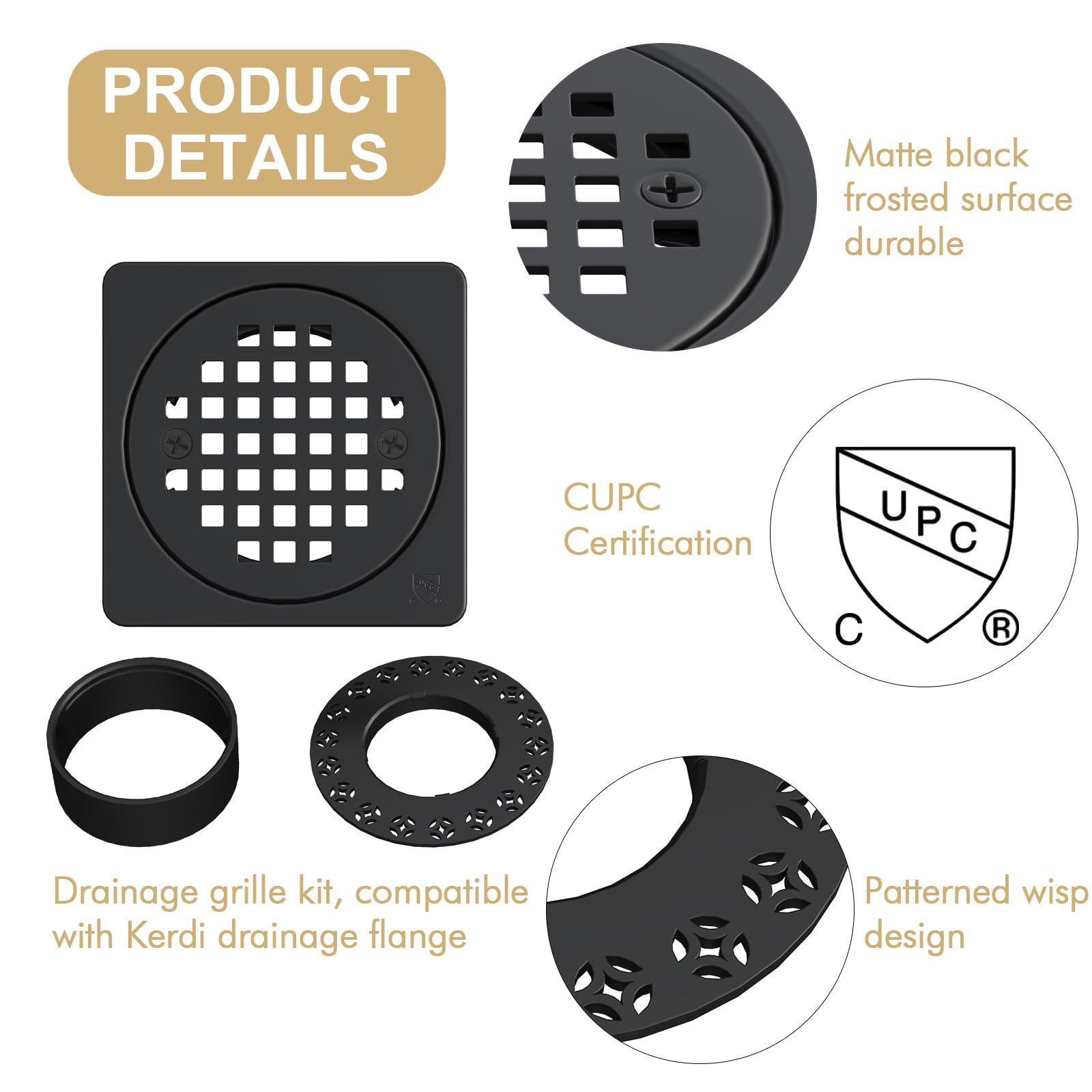 Yaseingoo 304 stainless steel grate resists corrosion for long lasting use