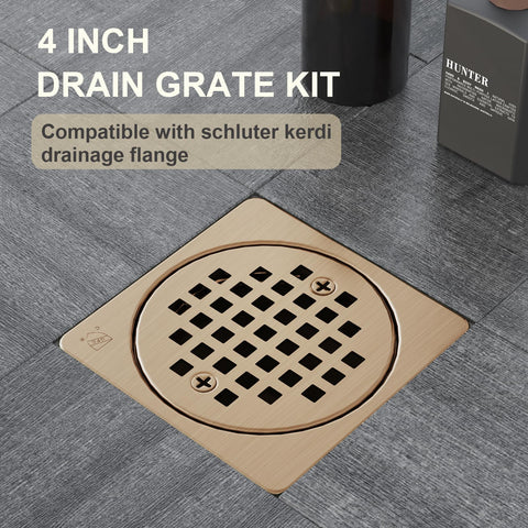Yaseingoo ABS flange with quick, stable shower drain installation compatible with Kerdi.