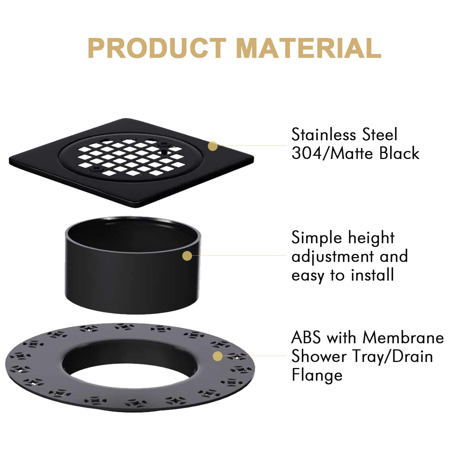 Yaseingoo adjustment collar and ring provide versatile height customization