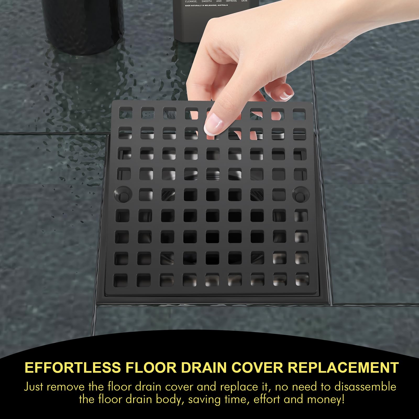 Yaseingoo versatile bathroom shower and sink drain cover for easy upgrades