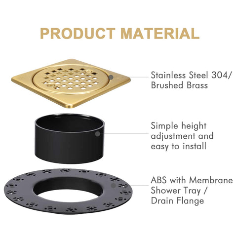 Yaseingoo brushed brass finish adds a premium, seamless aesthetic.