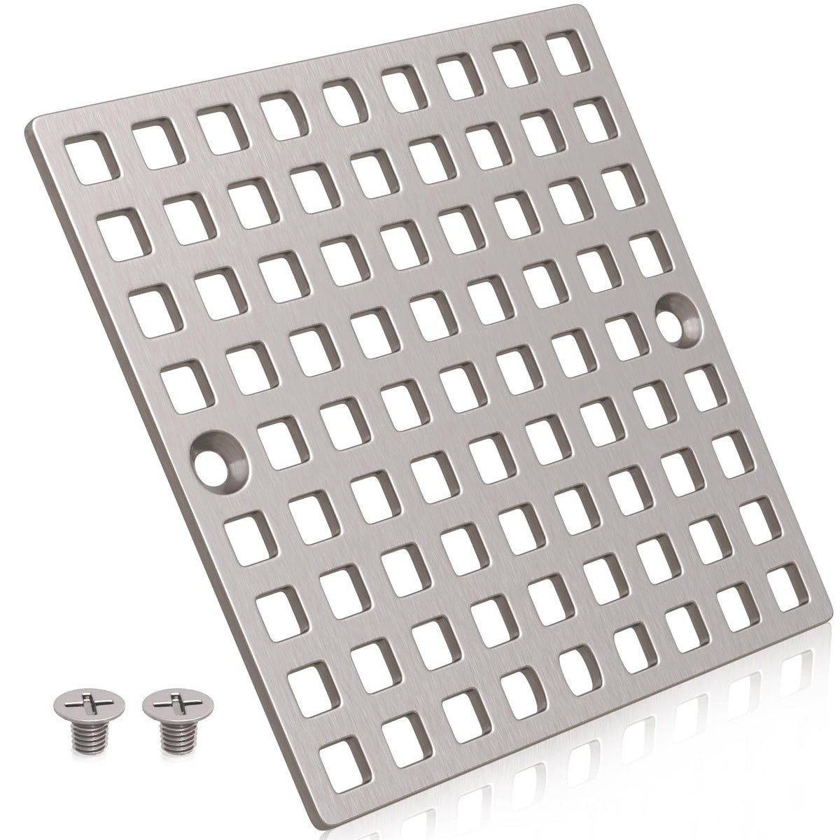 Yaseingoo brushed nickel square drain cover for durable shower protection