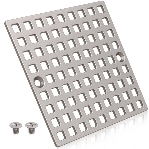 Yaseingoo brushed nickel square drain cover for durable shower protection