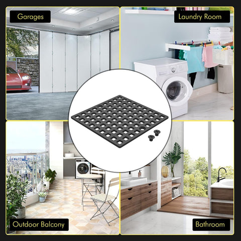 Yaseingoo matte black finish adds modern style while protecting drains