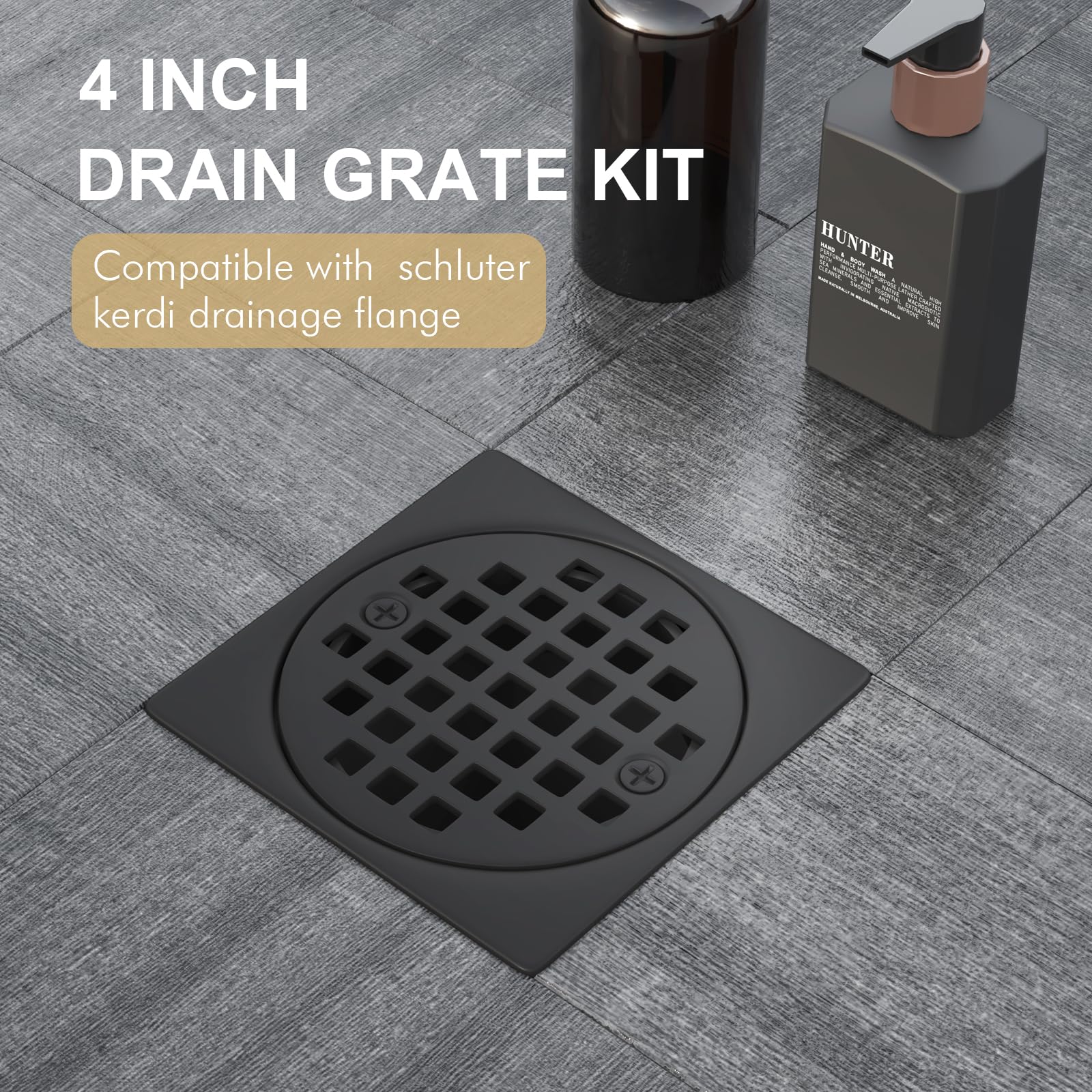 Yaseingoo seamlessly embedded drain for a sleek low profile bathroom floor