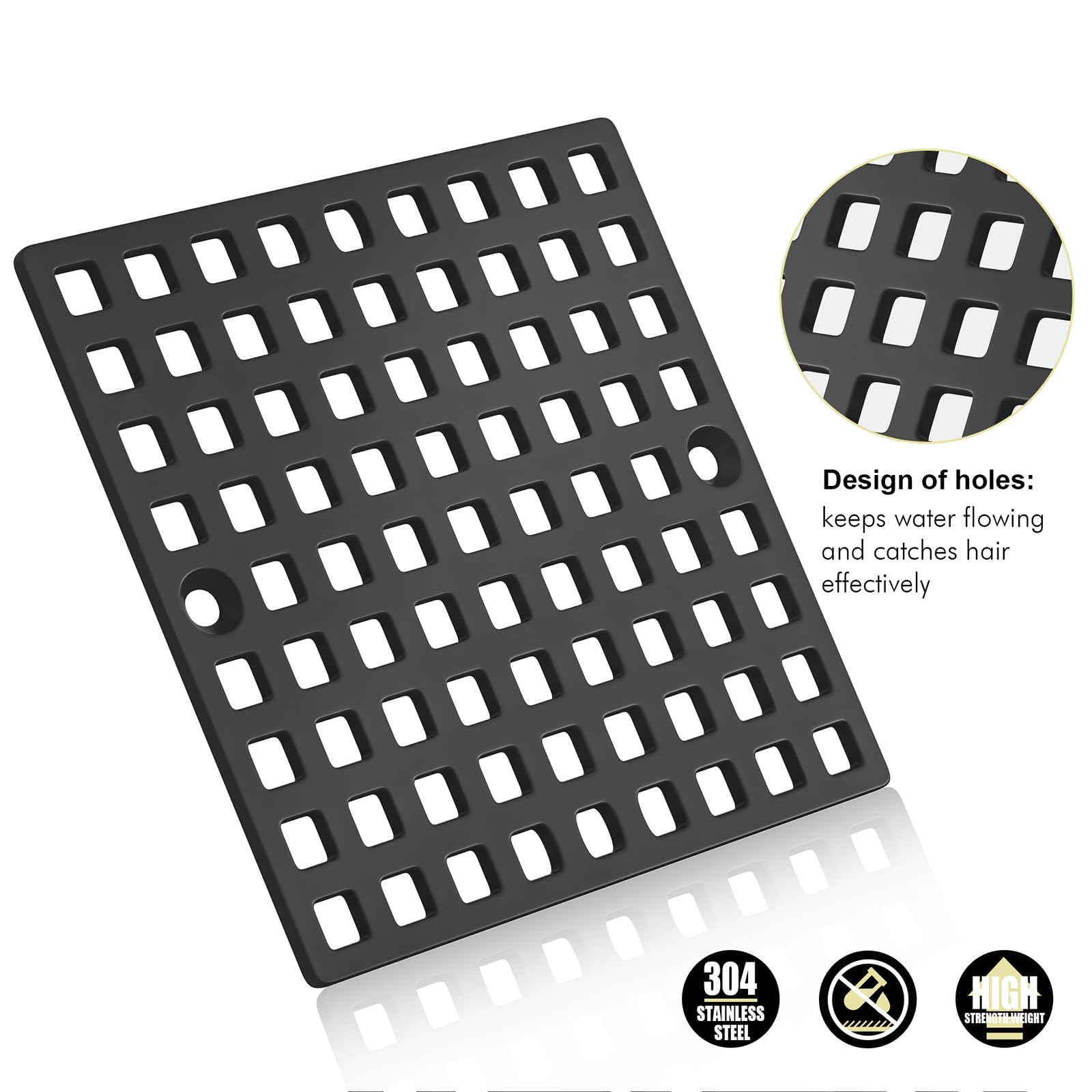 Yaseingoo screw-in 86mm hole drain cover offers solid mounting and high flow