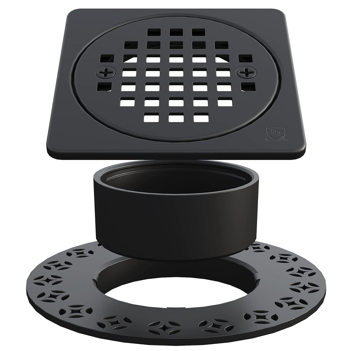 Yaseingoo square drain cover with mesh enhances water flow and fast bathroom drainage