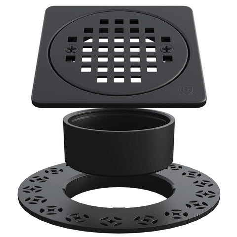 Yaseingoo square drain cover with mesh enhances water flow and fast bathroom drainage
