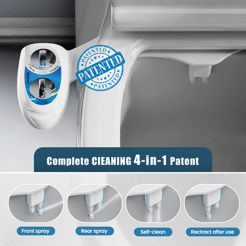 YASFEL bidet attachment installation kit helps quick, tool-free DIY setup