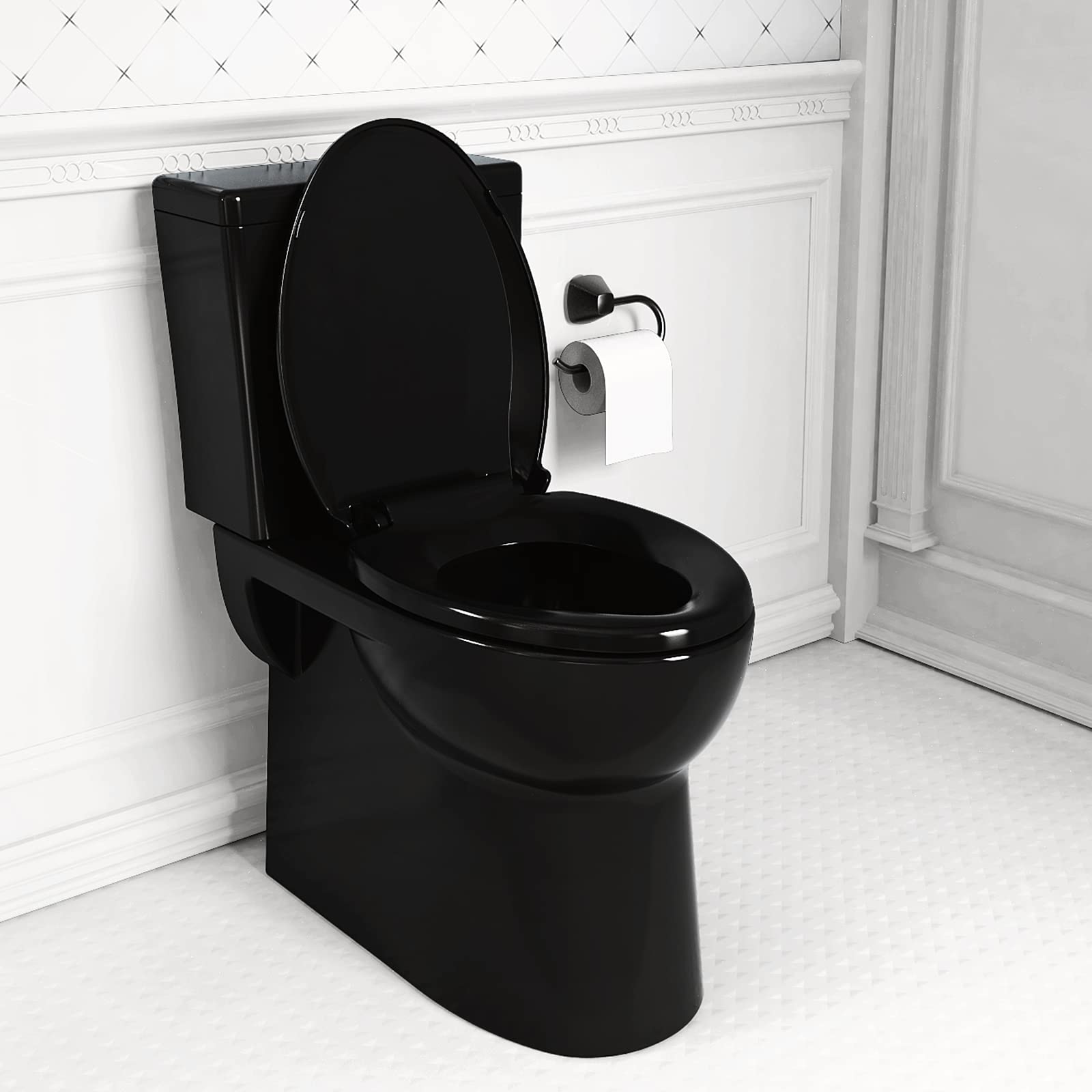 YASFEL durable PP surface in black that resists wear and makes cleaning easy.
