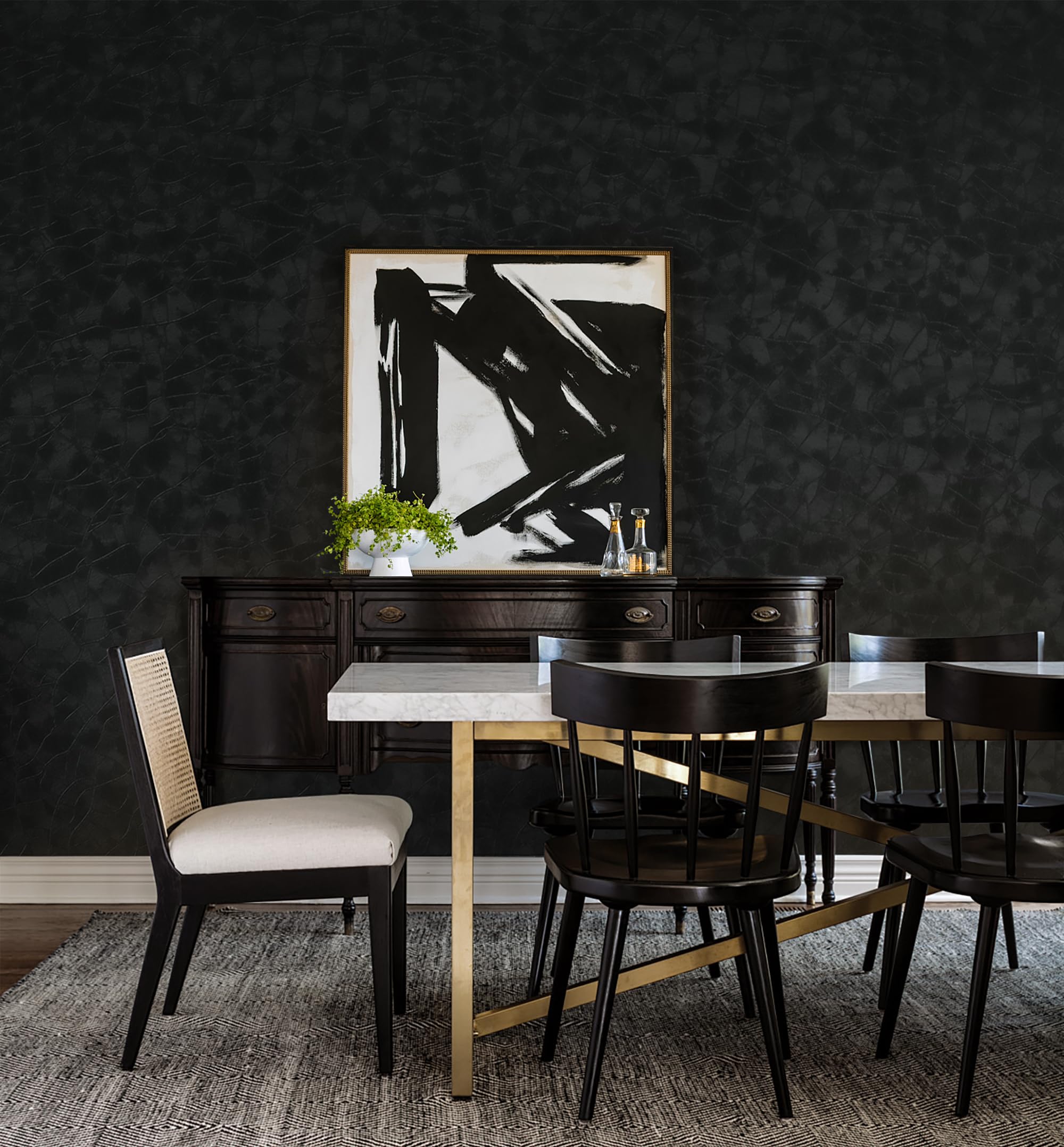 Yasinet waterproof vinyl wallcovering stands up to moisture-prone spaces.