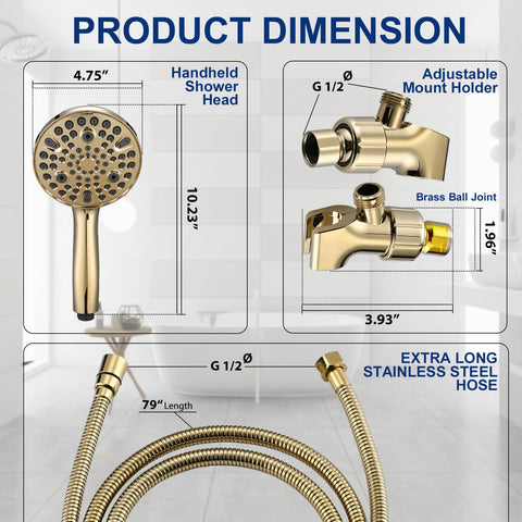 YASINU 360-degree rotatable bracket with brass ball joint ensures flexible, secure positioning.