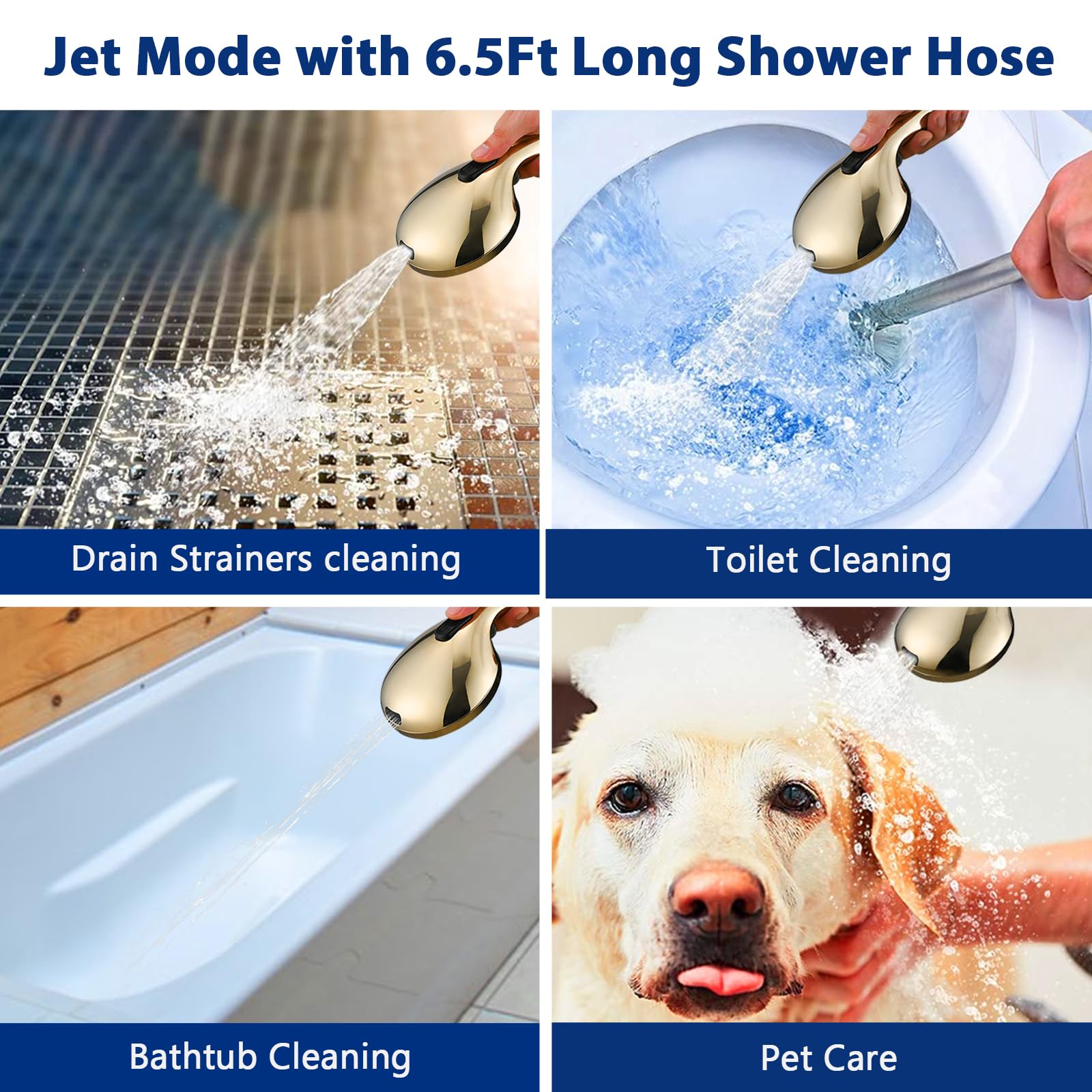 YASINU anti-clog rub-clean nozzles resist lime buildup for lasting performance.