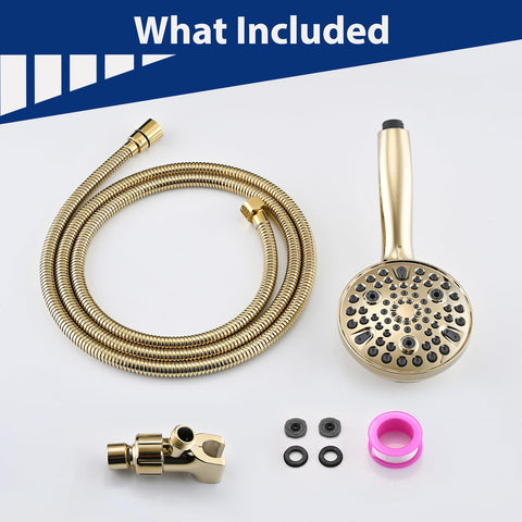 YASINU universal G1-2-inch thread for easy connection to most shower arms.
