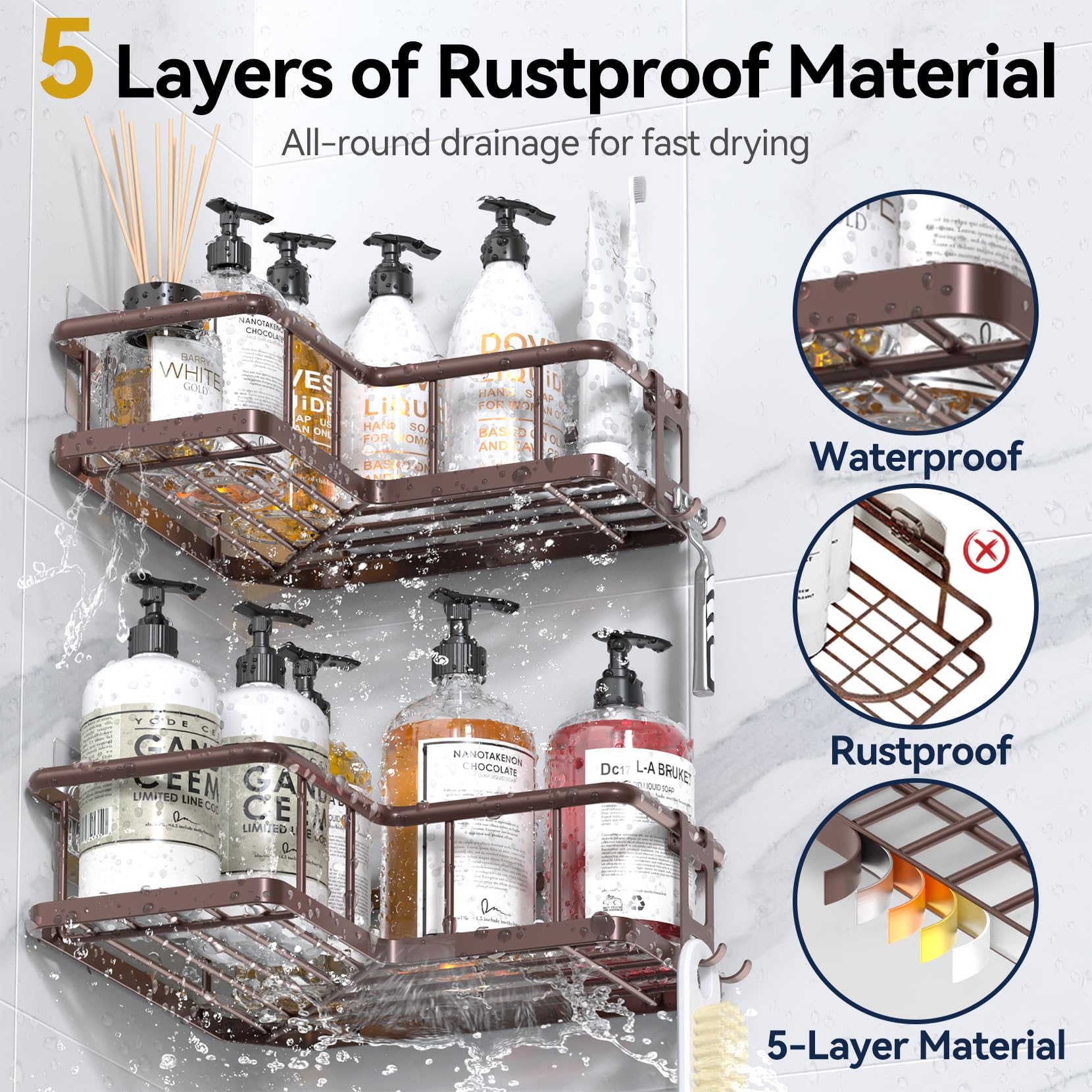 YASONIC adhesive mount system enables no-drill installation.