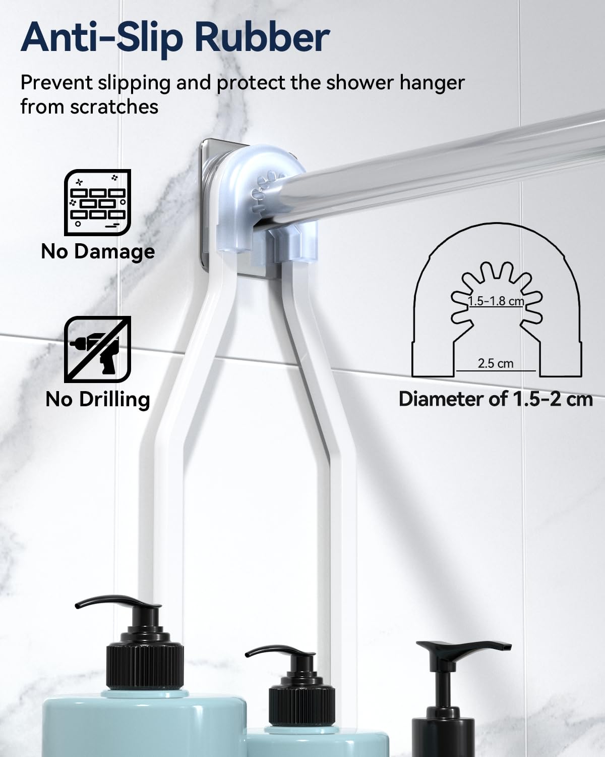YASONIC adhesive mounting provides flexible wall fixing options