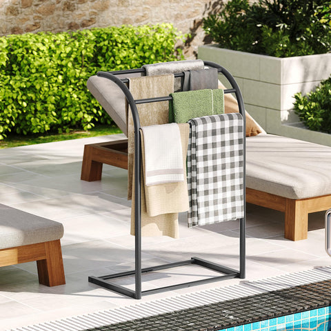 YATINEY bathroom organization rack keeps towels and robes neatly accessible