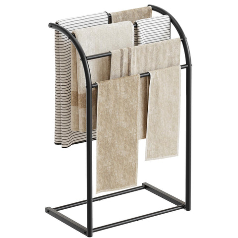 YATINEY Arc-design free-standing towel rack for modern bathrooms and easy drying
