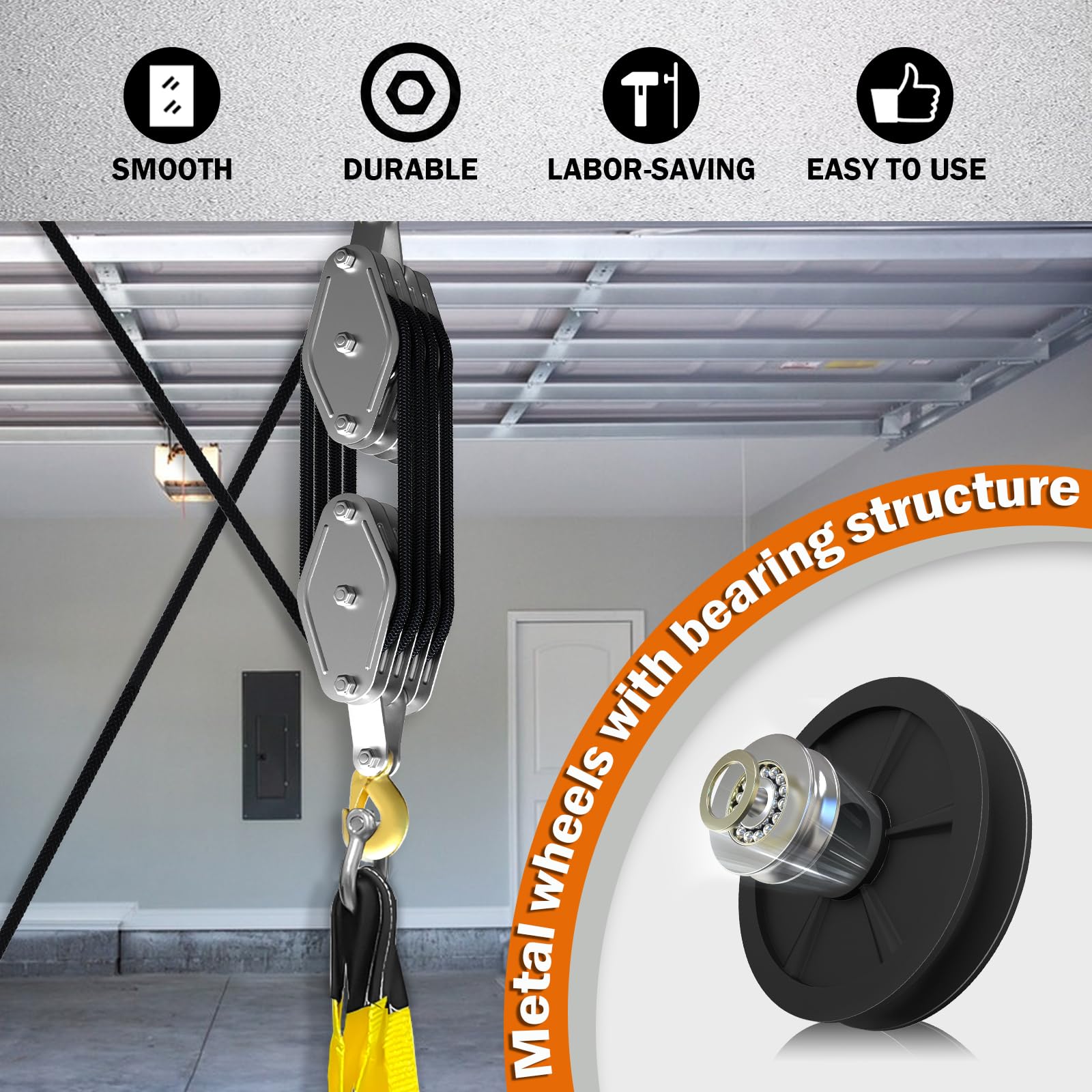 YATOINTO diamond-braid rope offers lightweight, strong lifting performance