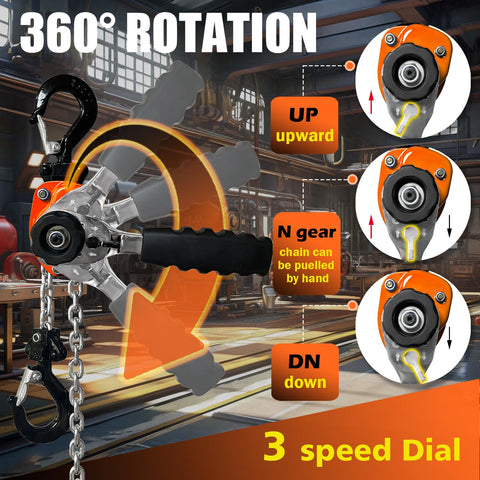 G80 chain and forged hooks highlighted for strong lifting performance