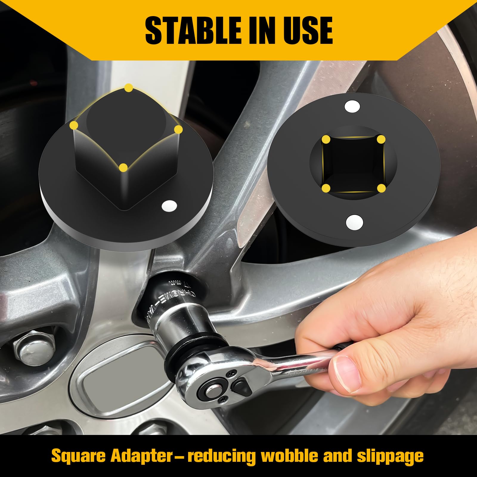 YATOINTO magnetic-square adapter features rust-resistant steel for long-lasting reliability.