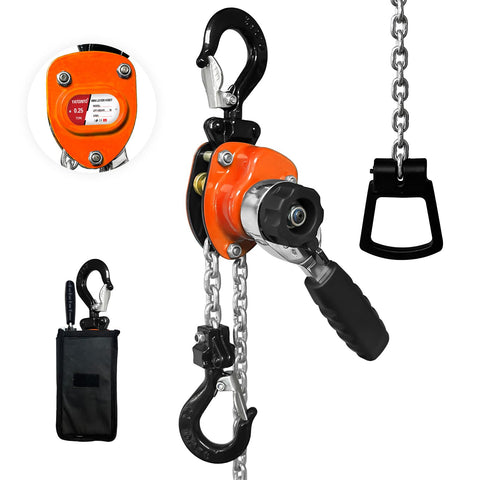 YATOINTO manual mini lever hoist in use lifting a load safely in a workshop