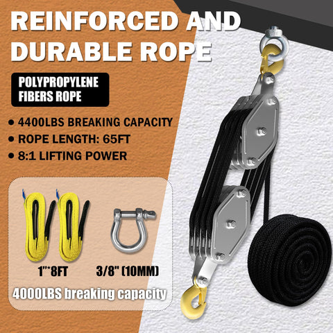 YATOINTO heavy-duty pulley housing with rust-resistant build