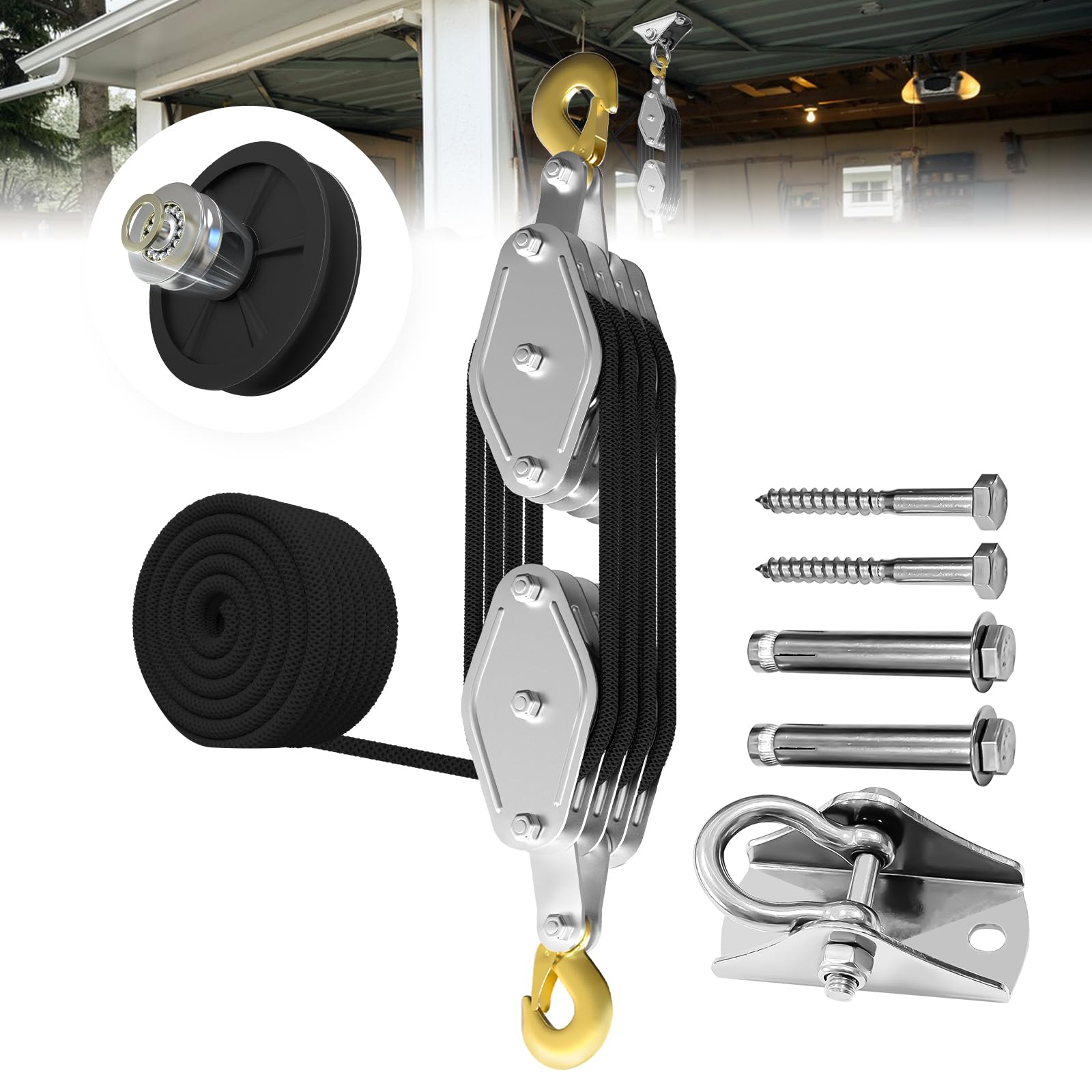 YATOINTO rope hoist hanger assembly securely mounts to beams for stable lifting