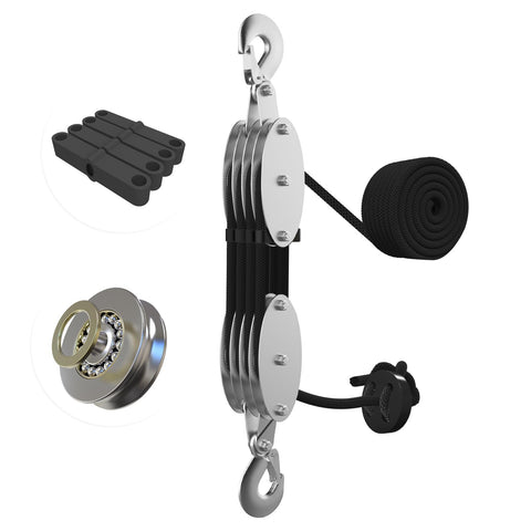 YATOINTO rope hoist system with metal bearing for smooth lifting in garages.