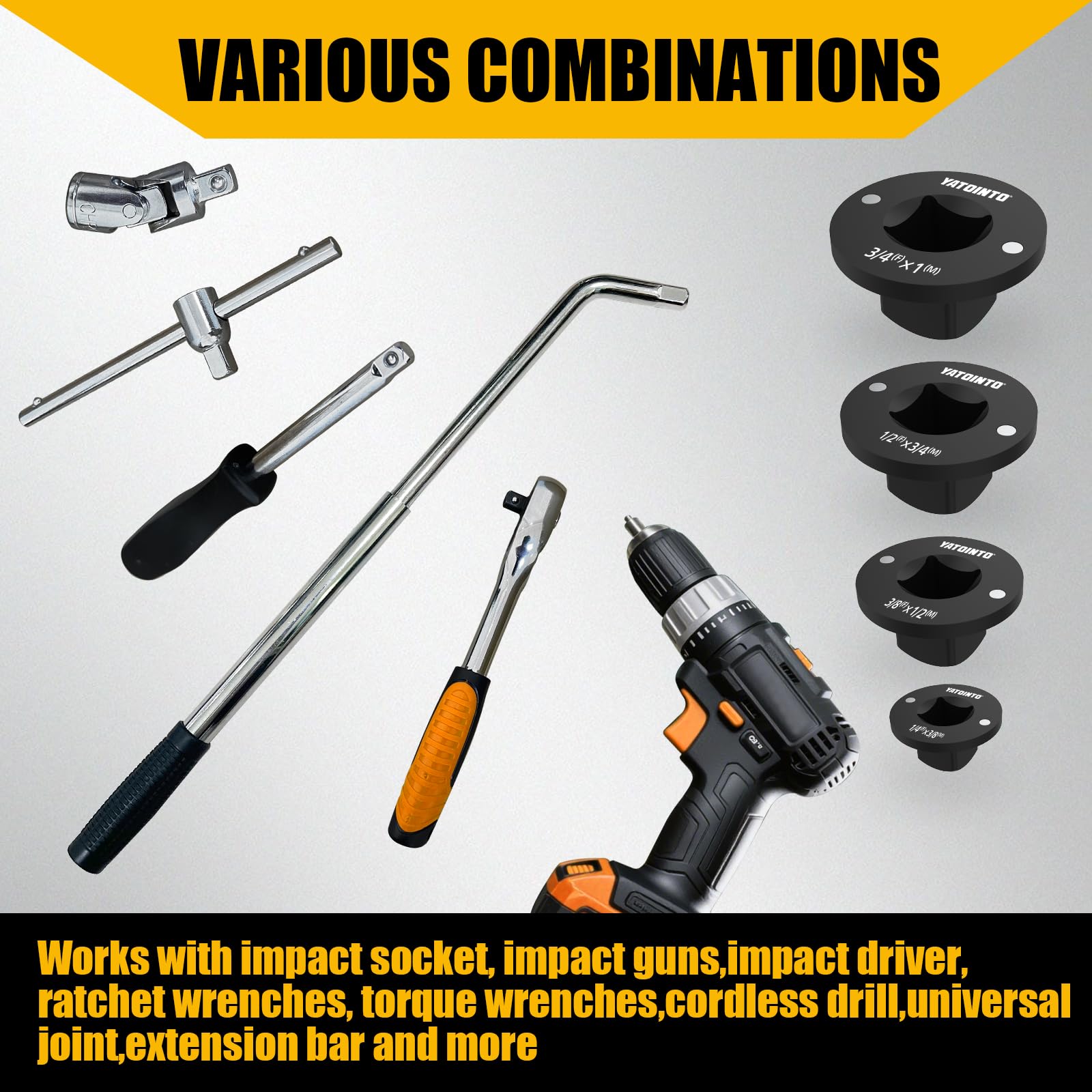 YATOINTO stubby pass-through adapter fits into slim spots while maintaining drive compatibility.