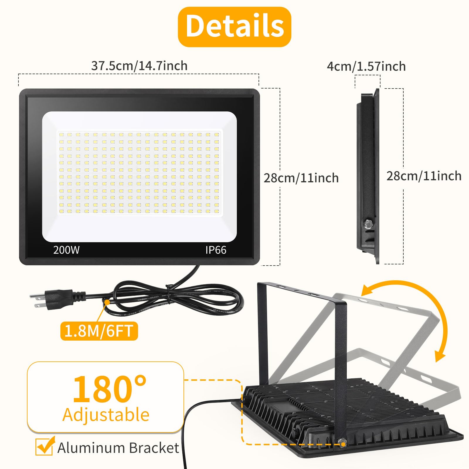 YAYIT 180-degree adjustable bracket enables flexible aiming