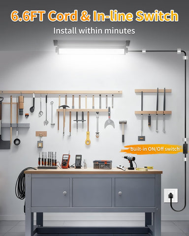 YAYIT 6.6ft cord with in-line switch for easy operation.