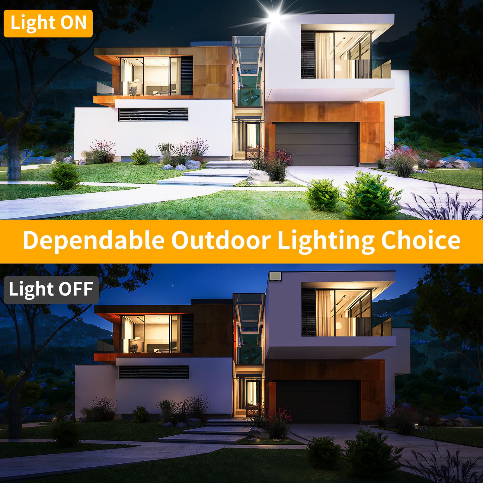 YAYIT two-pack flood lights provide expanded outdoor coverage
