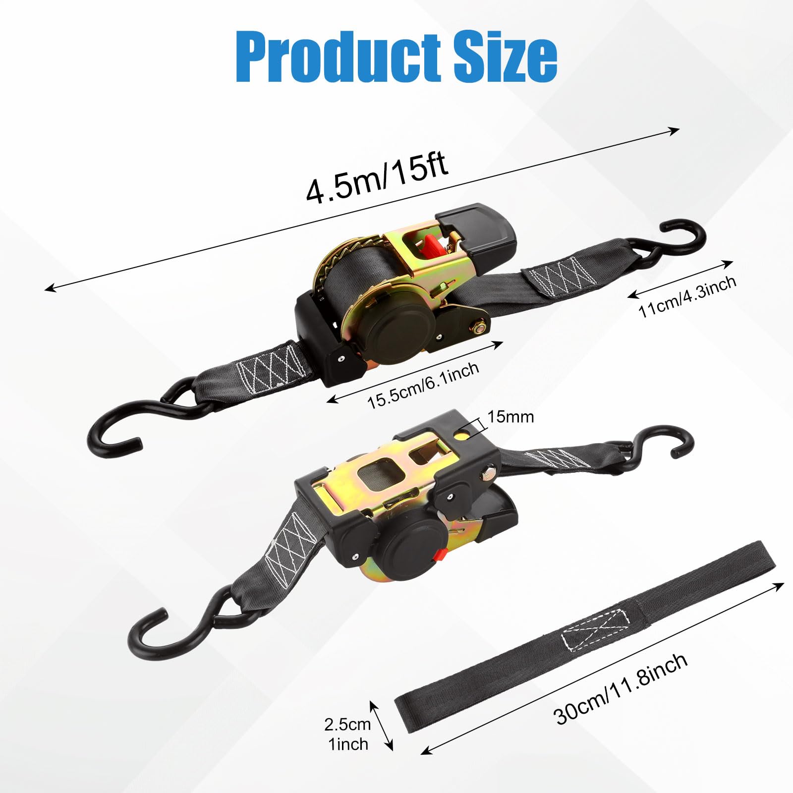 YAYODS S-hook with vinyl coating for scratch-free anchoring