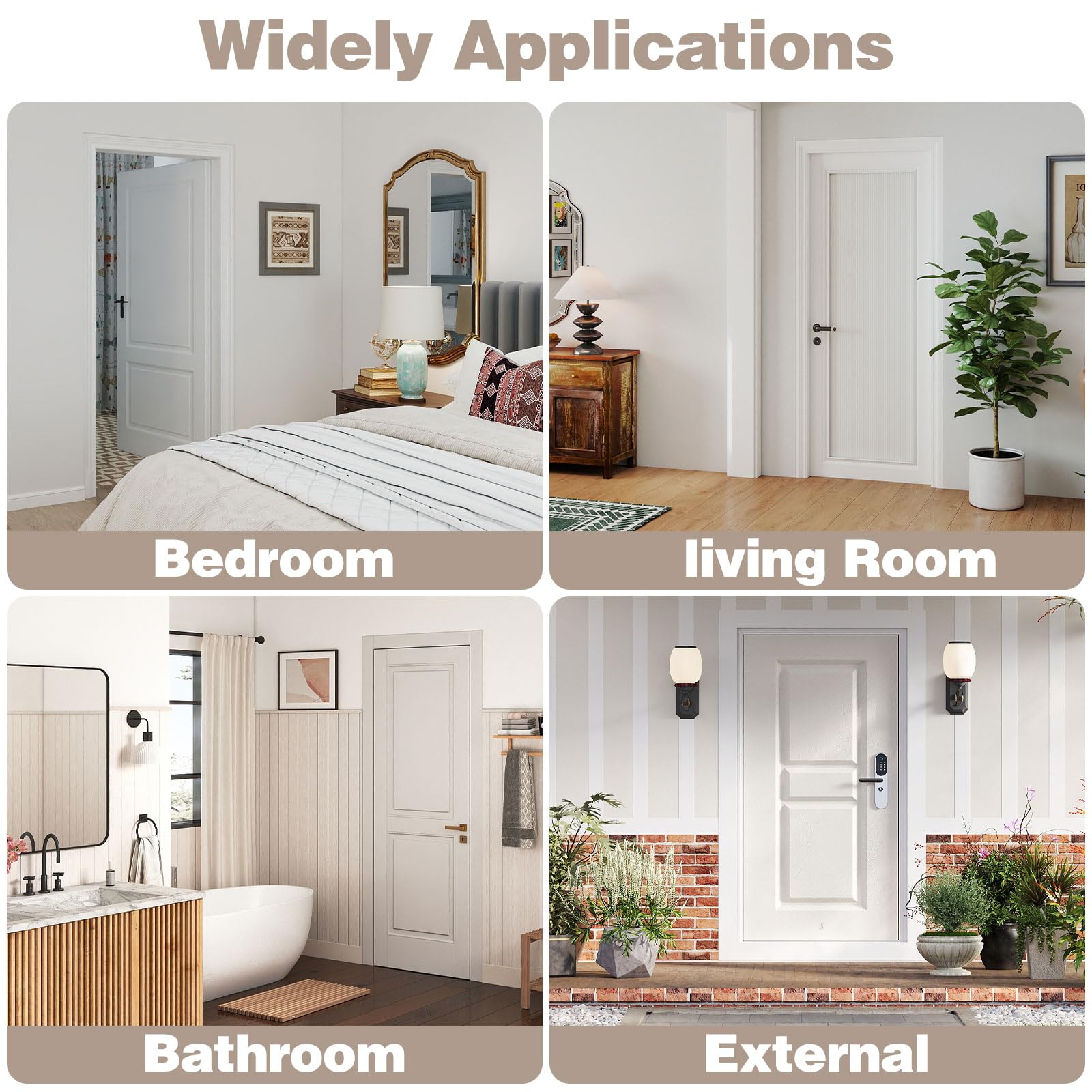 YAZYBHA adjustable hooks fit doors up to 1.8 inches thick.